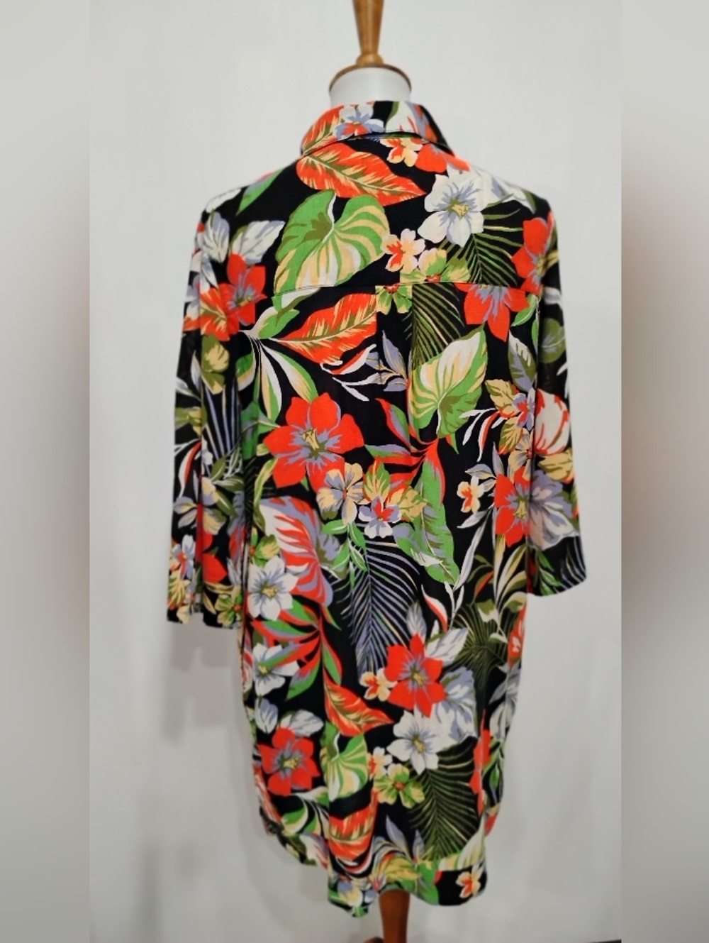 TROPICAL PRINT DAY DRESS - Picture 9 of 9